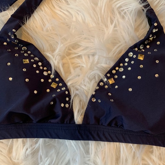 Gianni Bini rhinestone embellished bikini top - Picture 2 of 5